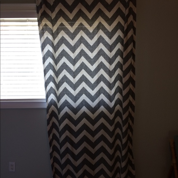 Chevron Linen Curtains - Picture 3 of 4